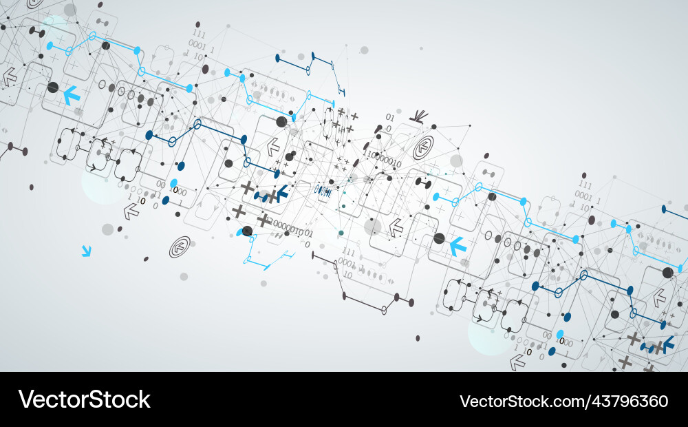 Abstract technology concept with plexus effect Abstract technology concept with plexus effect vector image