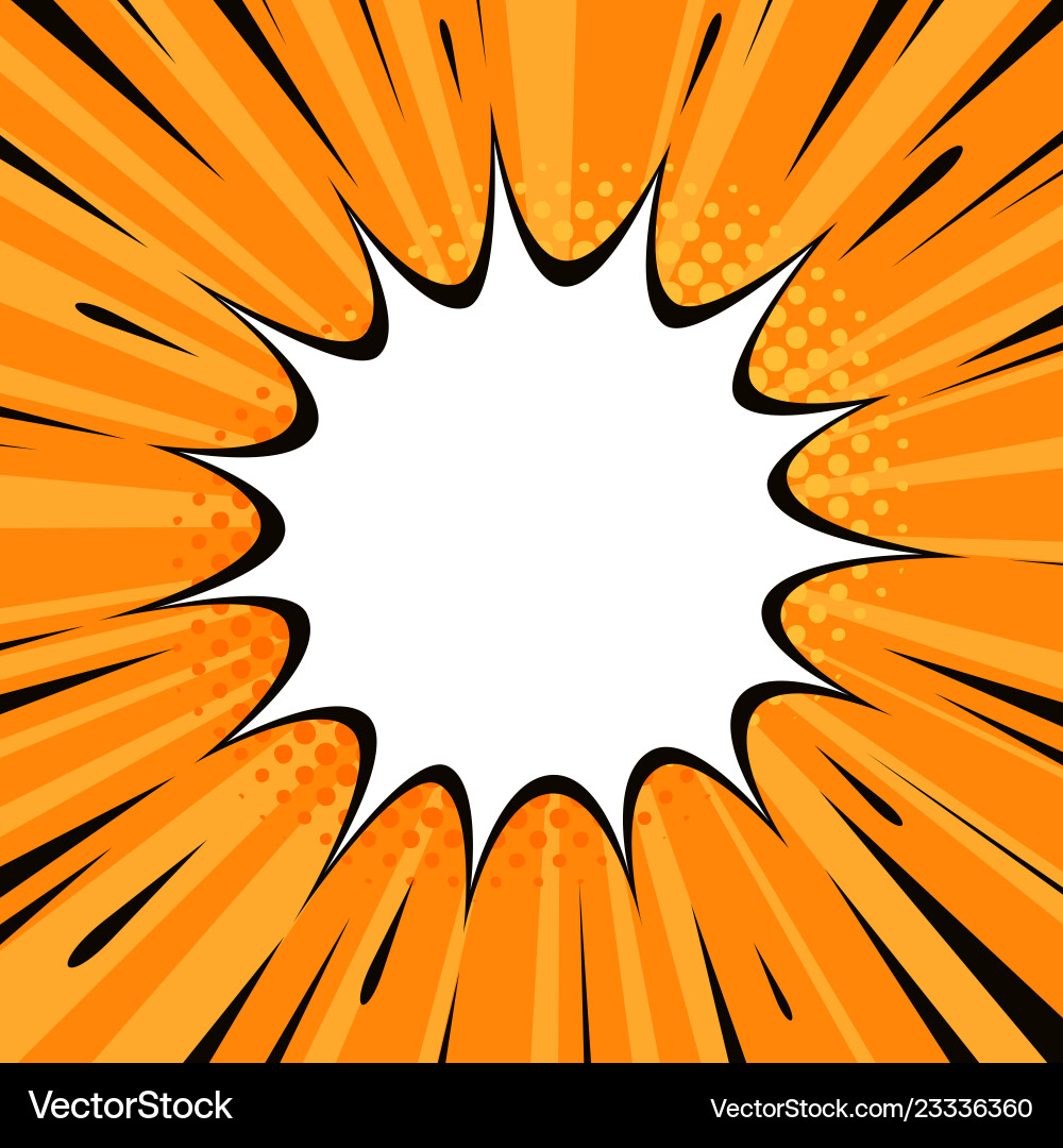 Comic explosion pop art retro style Royalty Free Vector