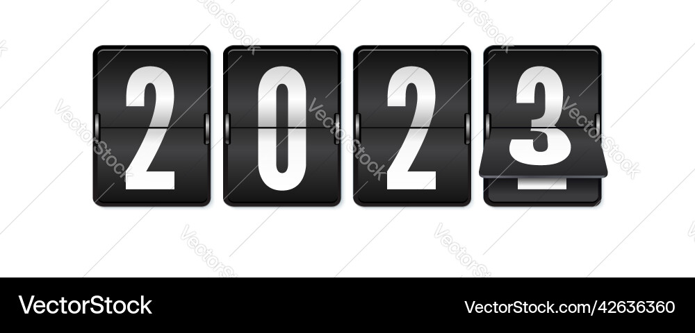 Flip-flop scoreboard with numbers transition Flip-flop scoreboard with numbers transition vector image
