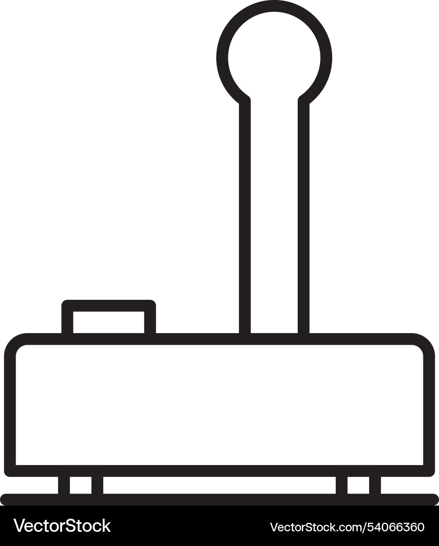 Joystick line icon design Vector Image
