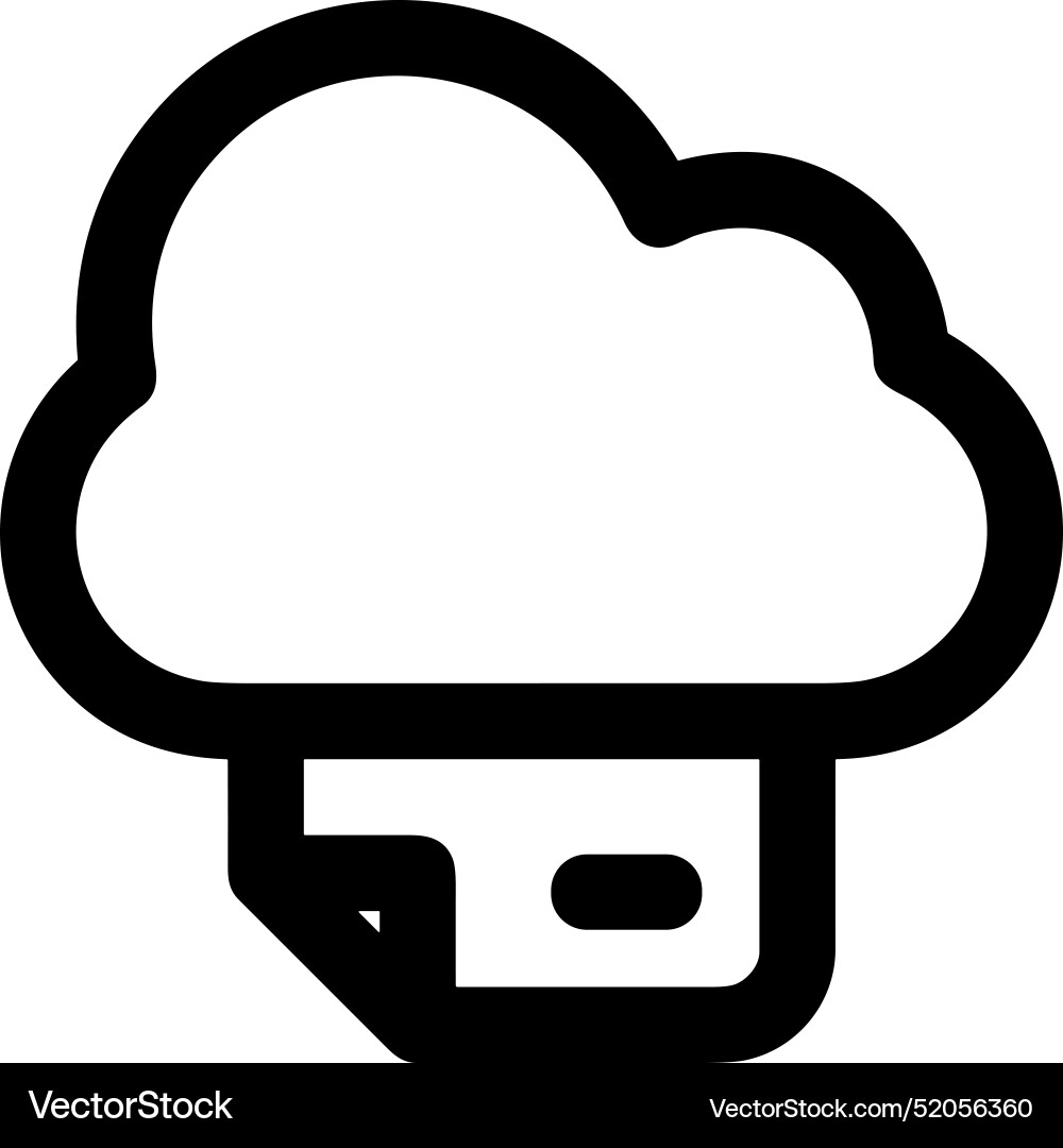 Upload outline icon symbol image Vector Image