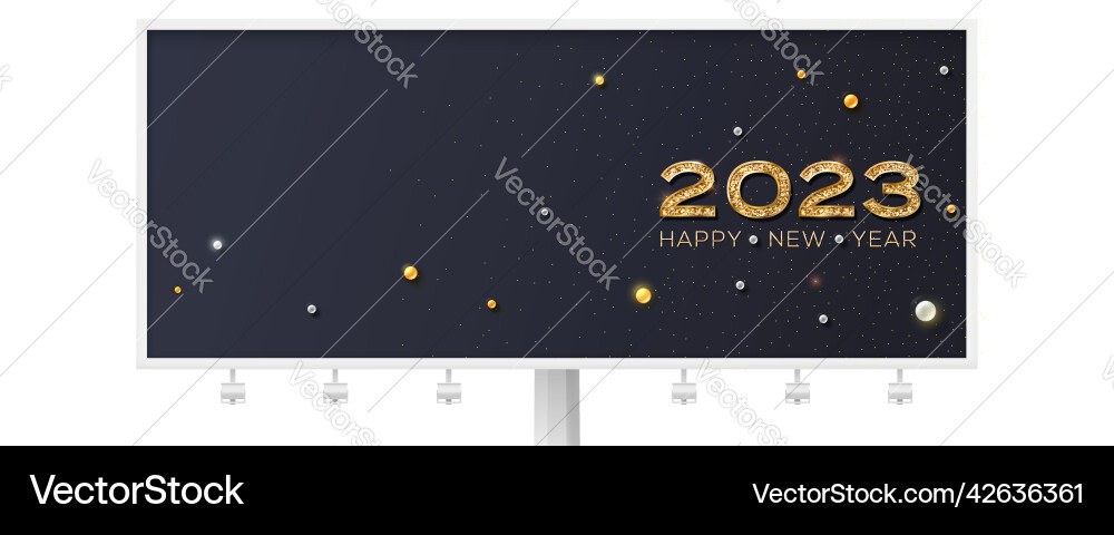 Glittering gold numbers 2023 minimalistisch neu Glittering gold numbers 2023 minimalistisch neu vektorbild