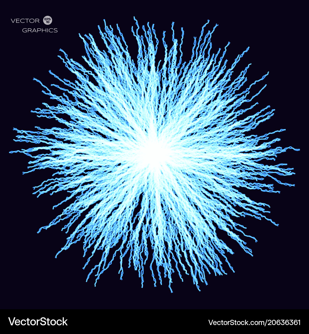 Neuronal Burst - Abstract Particle System vector image