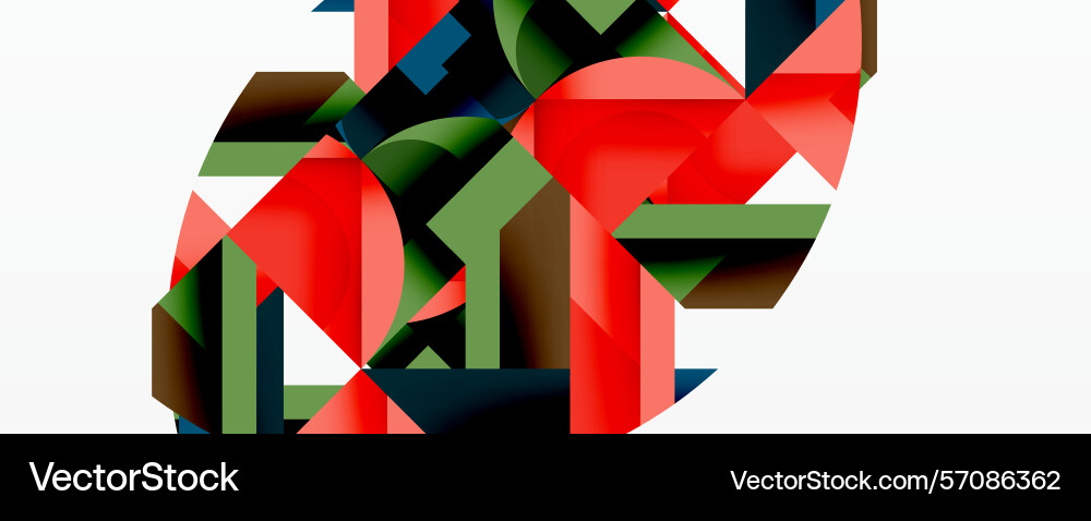 Abstract geometric shapes overlap creating Abstract geometric shapes overlap creating Vector Image