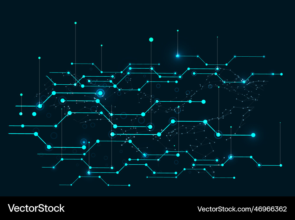 Big Data Network Connection Vector Image