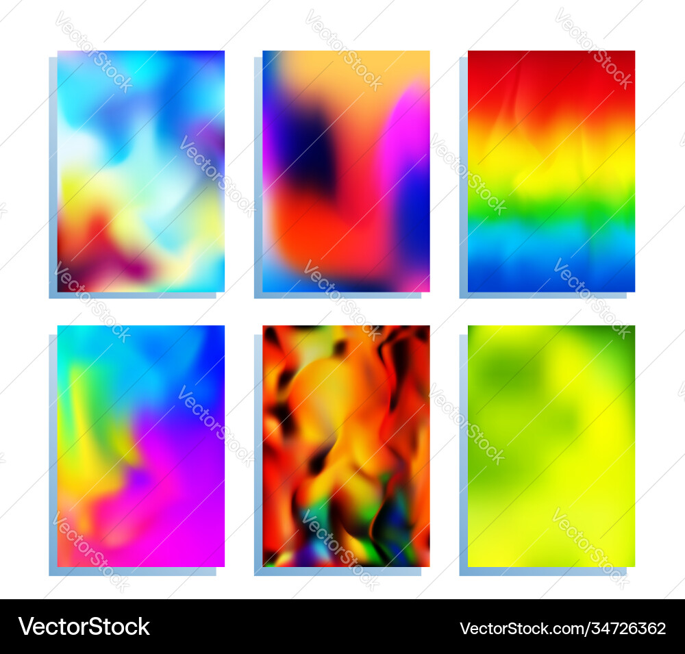 Gradient texture set for poster wallpaper flyer Gradient texture set for poster wallpaper flyer vector image