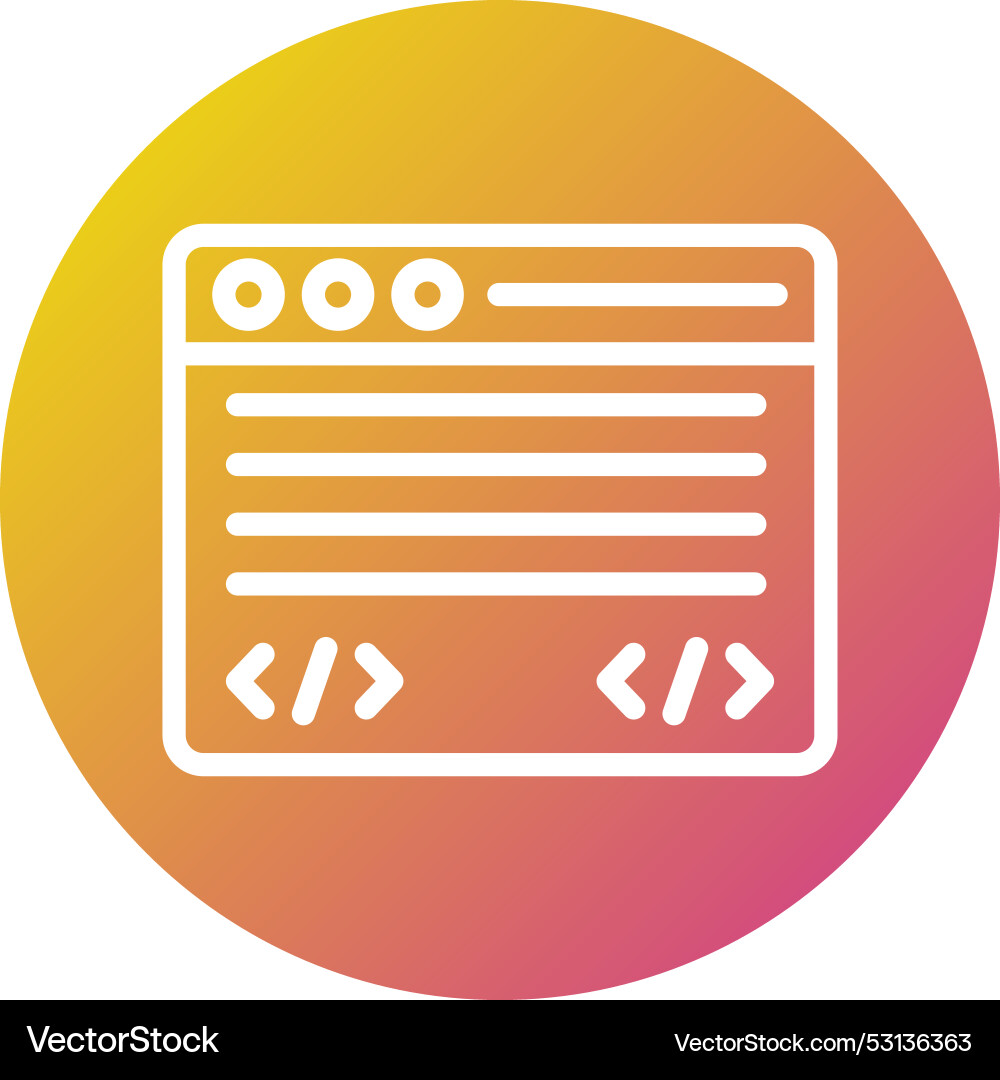 Command line icon design Vector Image