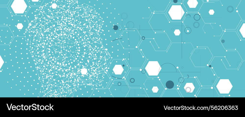 Conceptual technology of artificial intelligence Conceptual technology of artificial intelligence vector image