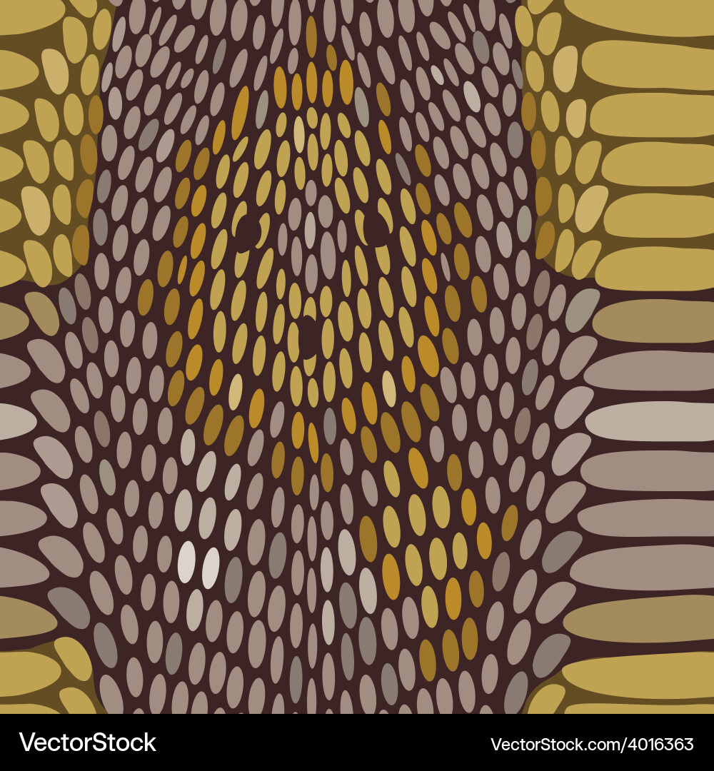 Snake python skin texture seamless pattern vector image