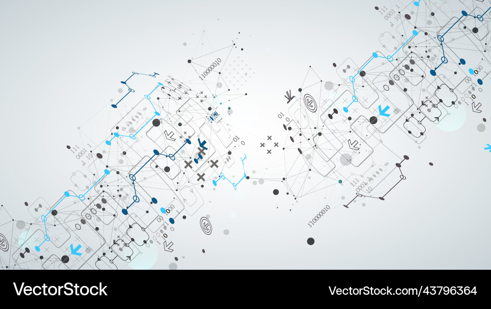 Abstract technology concept with plexus effect Abstract technology concept with plexus effect vector image