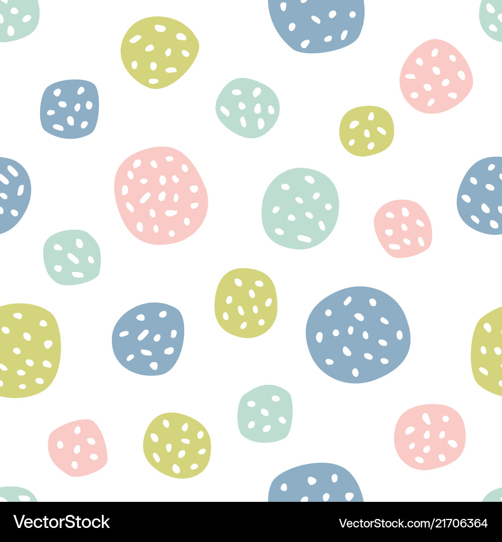 Playful Polka Dot Pattern vector image