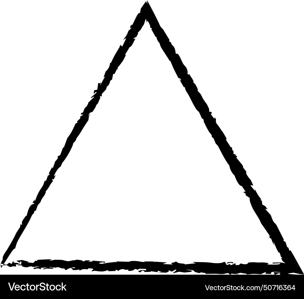 Triangle grunge texture element frame border Triangle grunge texture element frame border Vector Image