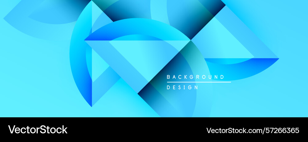 Abstract blue shapes create dynamic background Vector Image