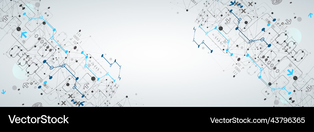 Abstract technology concept with plexus effect Abstract technology concept with plexus effect Vector Image