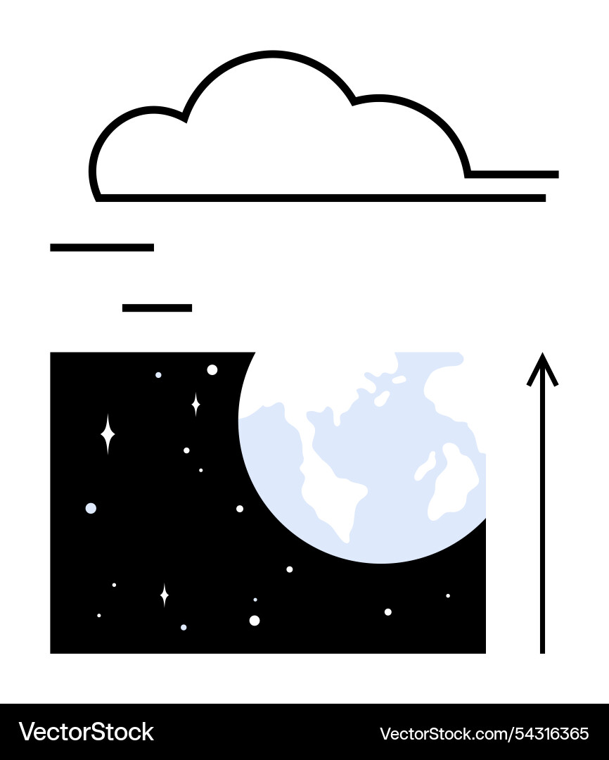 Exploring the intersection of technology Vector Image