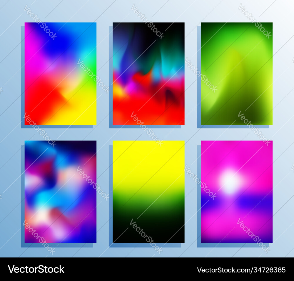 Gradient texture set for poster wallpaper flyer Gradient texture set for poster wallpaper flyer vector image