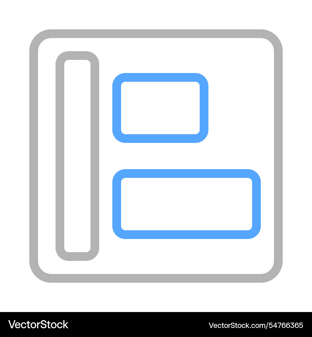Website layout icon concept of web design vector image