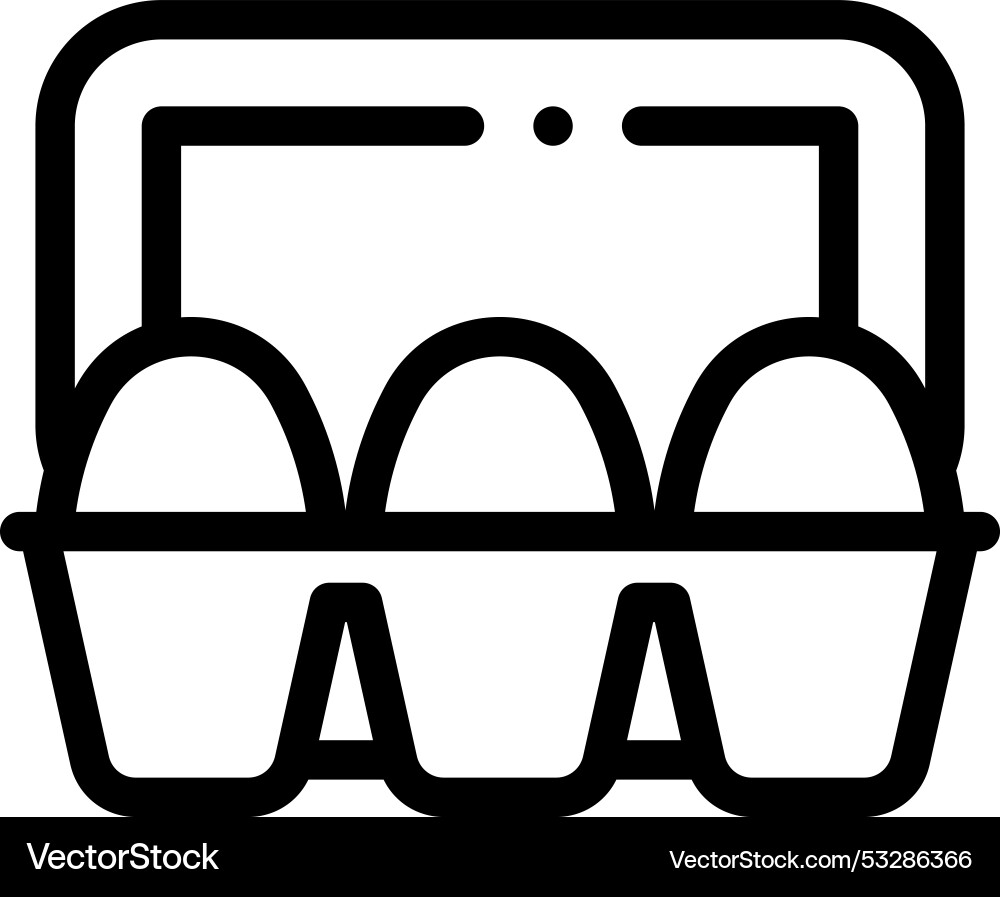 Eggs icon thin linear style design isolated Eggs icon thin linear style design isolated Vector Image
