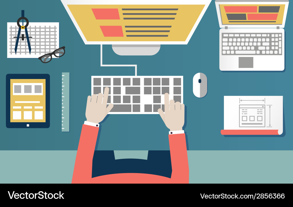 Web Development & Coding Concepts vector image