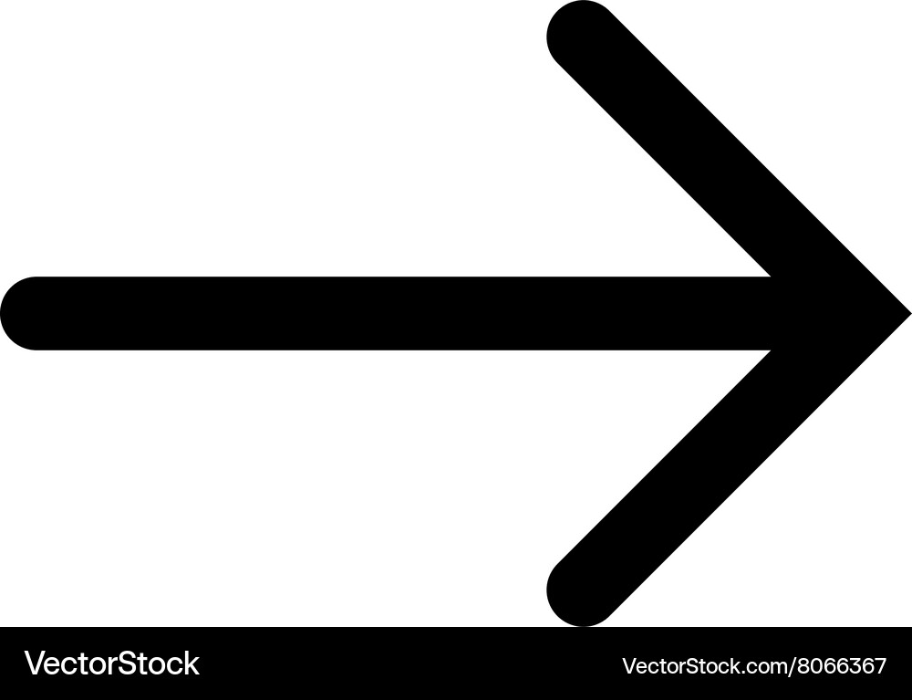 Arrow right flat icon – Royalty-Free Vector | VectorStock