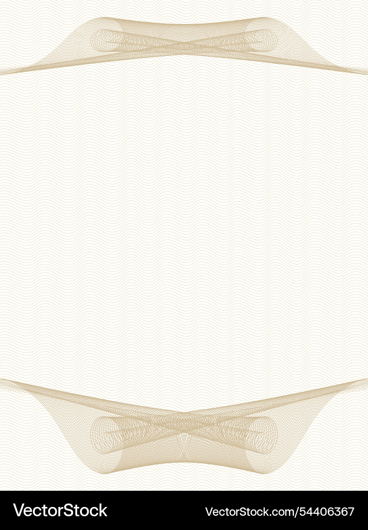 Brown retro guilloche two vignettes zigzag pattern Brown retro guilloche two vignettes zigzag pattern vector image