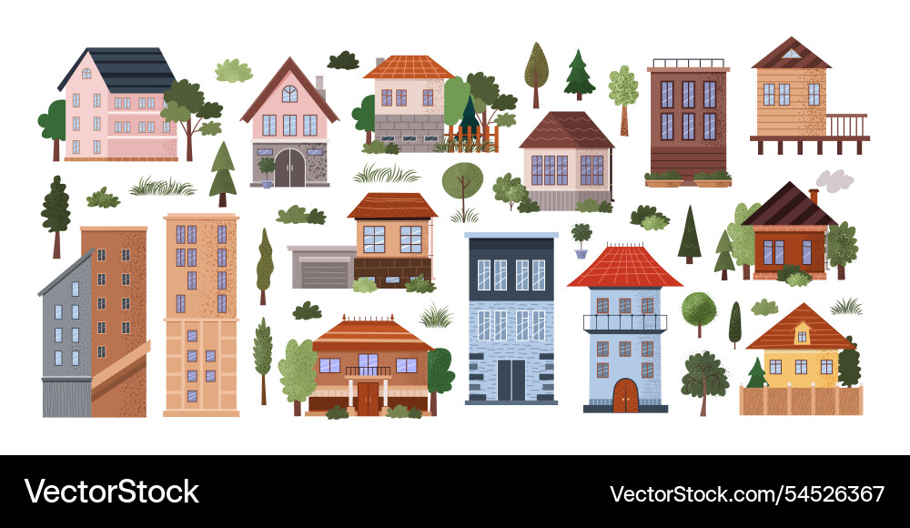 Building Icon Set vector image