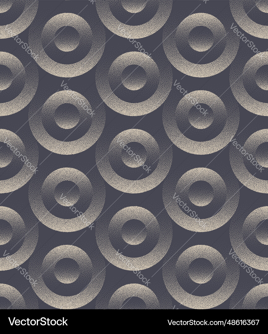 Circles 3d structure seamless pattern dot work Circles 3d structure seamless pattern dot work vector image