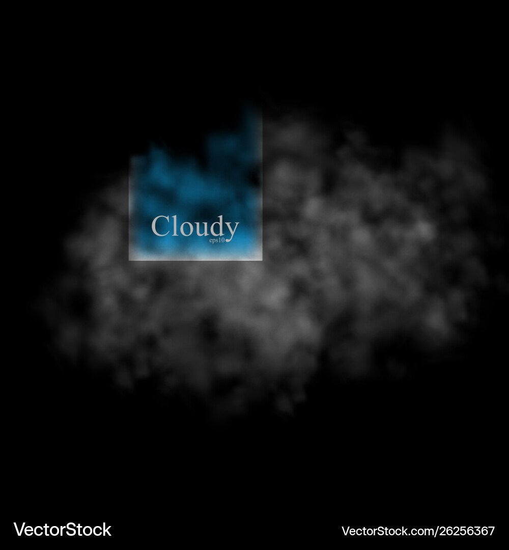 Cloudy design element abstract background vector image