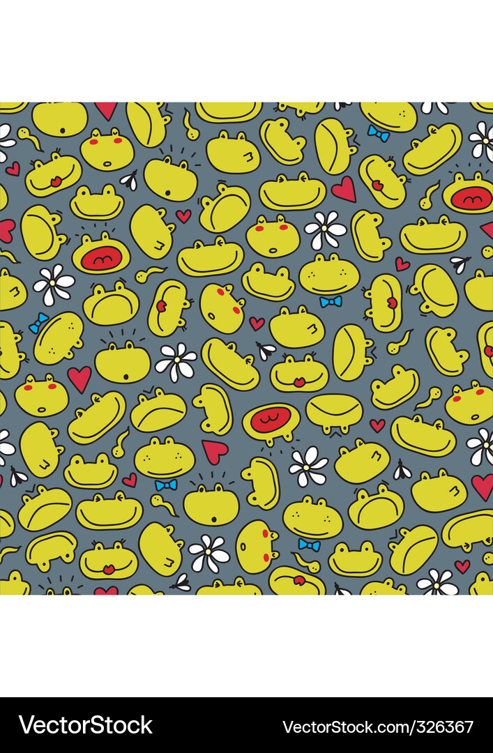 Frogs pattern Vector Image
