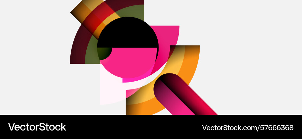 Abstract composition features colorful Vector Image