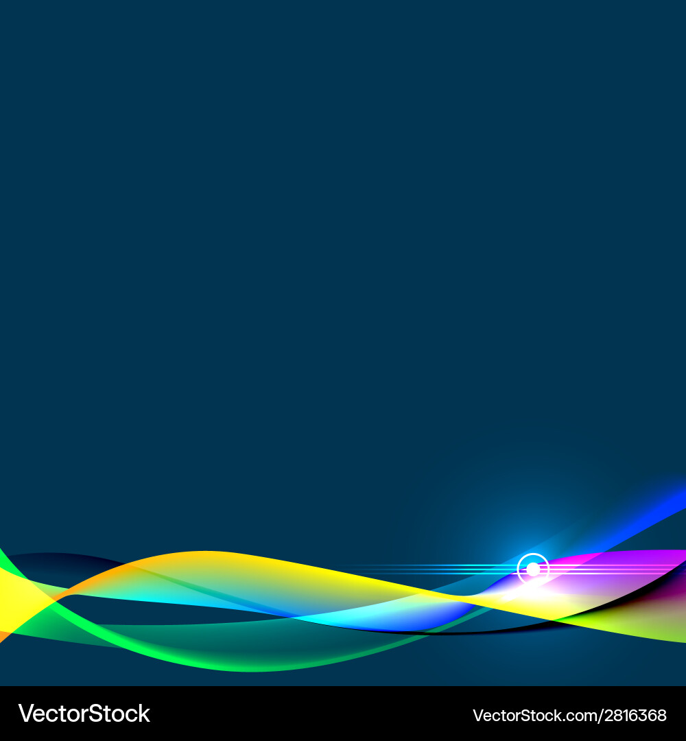 Dynamic Color Wave Background vector image