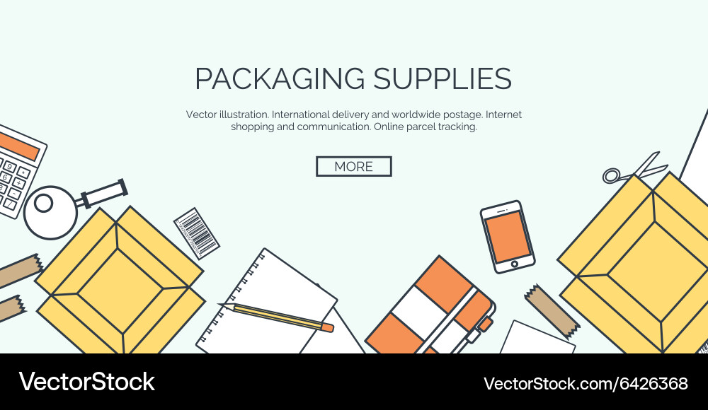Flat background with envelope Vector Image