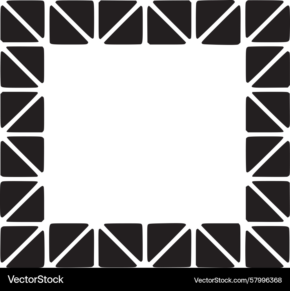 Geometric Block Pattern Vector Image