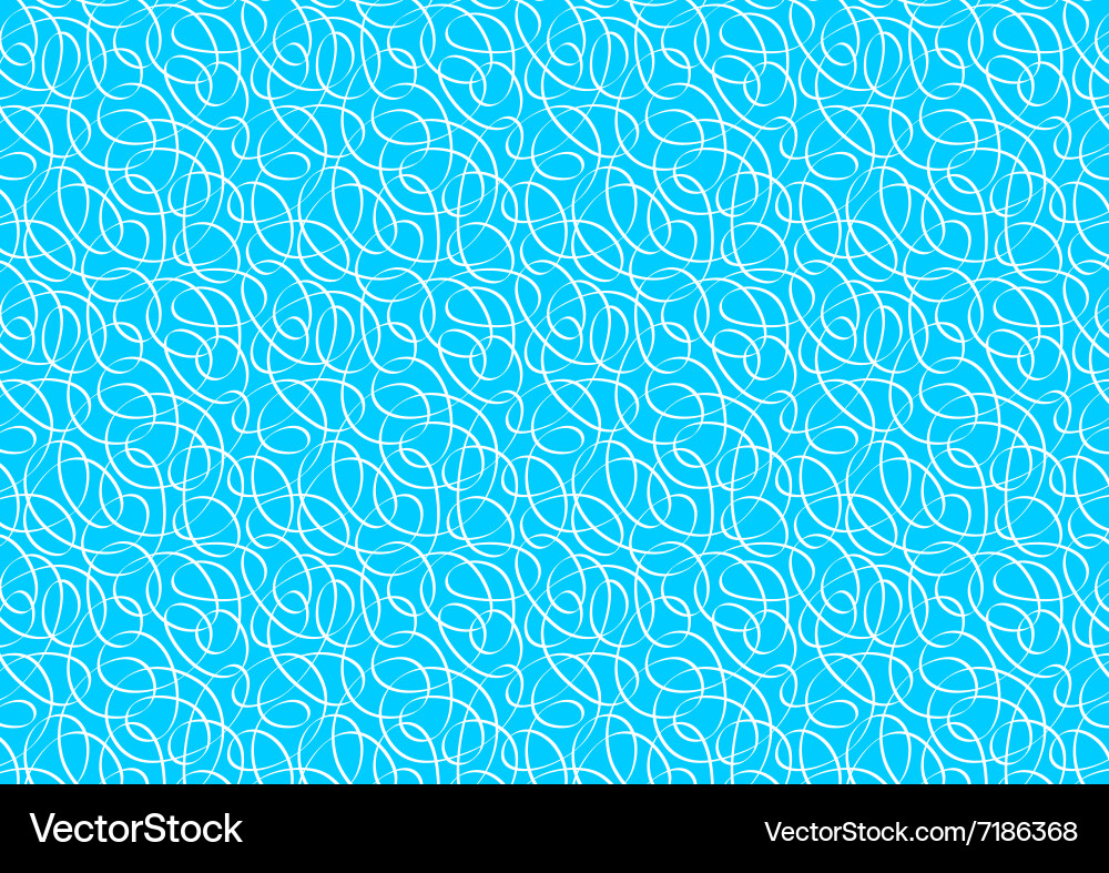 White ribbon swirls in a repeat pattern Vector Image