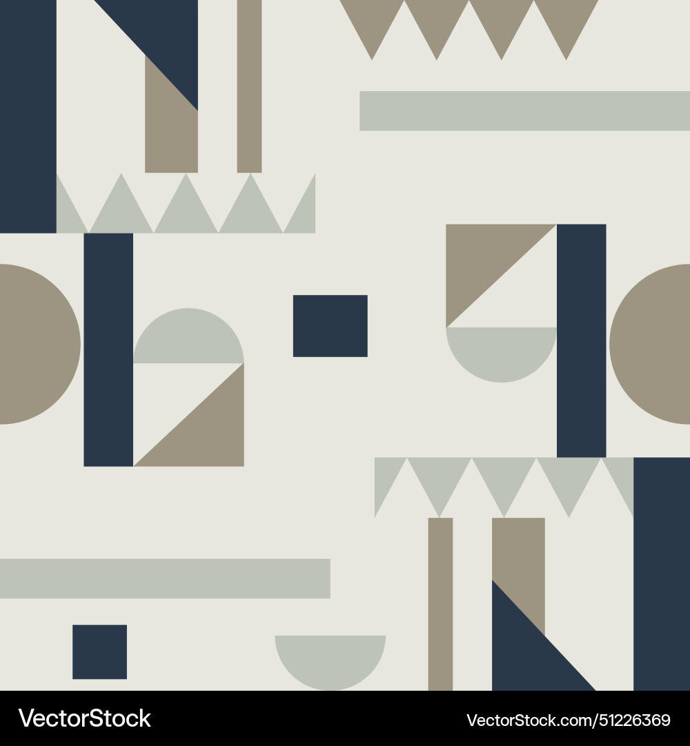 Geometric Color Block Pattern Vector Image