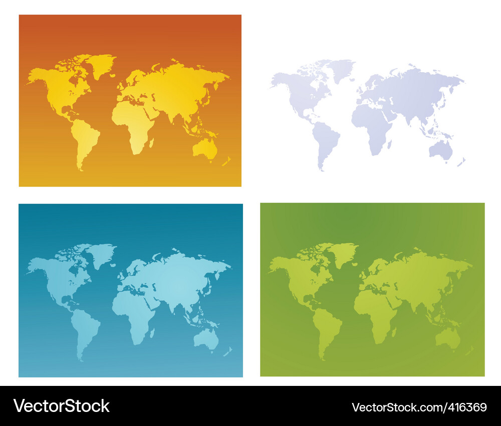 Global Map Network Vector Image