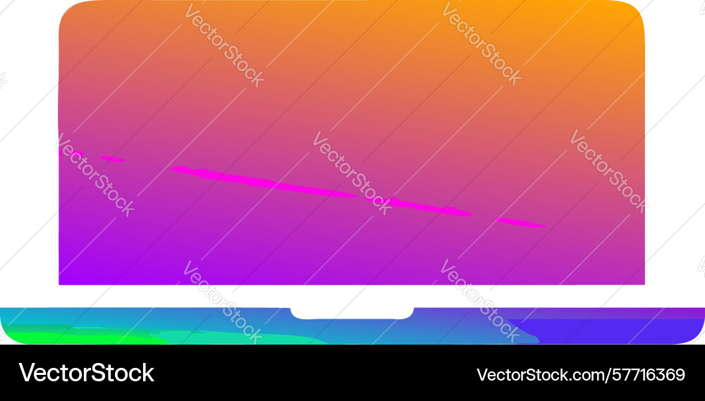Gradient color bar modern digital abstract design vector image