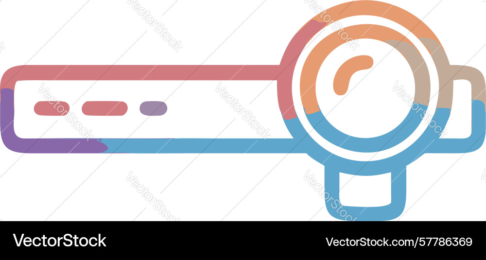 Modern search bar with gradient design vector image