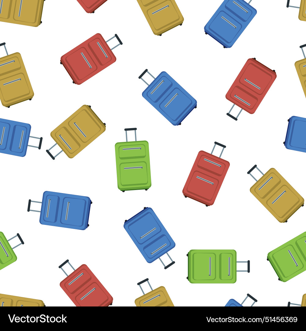 Seamless pattern with suitcases Seamless pattern with suitcases vector image