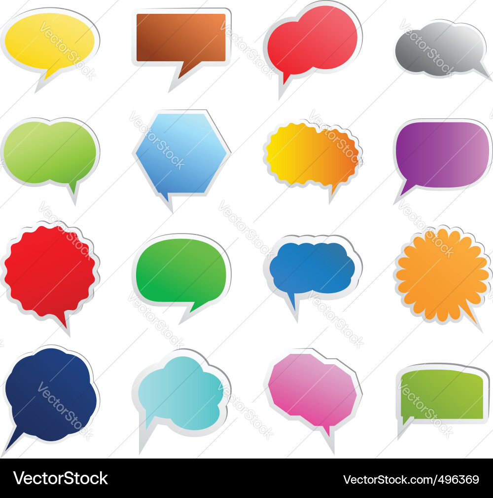 Speech bubbles Vector Image