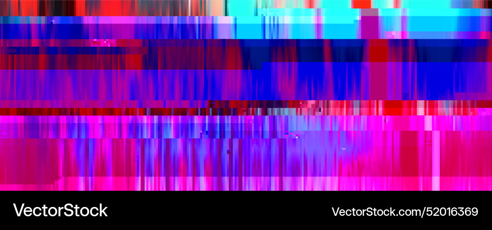 Trendy glitch pattern on dark background abstract Trendy glitch pattern on dark background abstract vector image