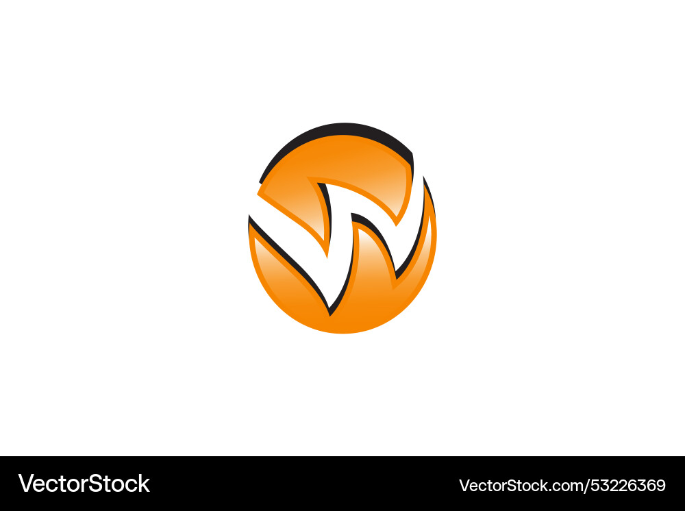 W modern logo Royalty Free Vector Image - VectorStock