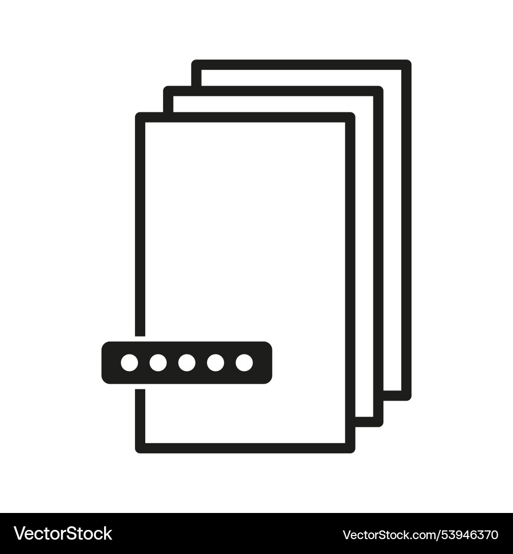 Document folder icon simple office file Document folder icon simple office file vector image