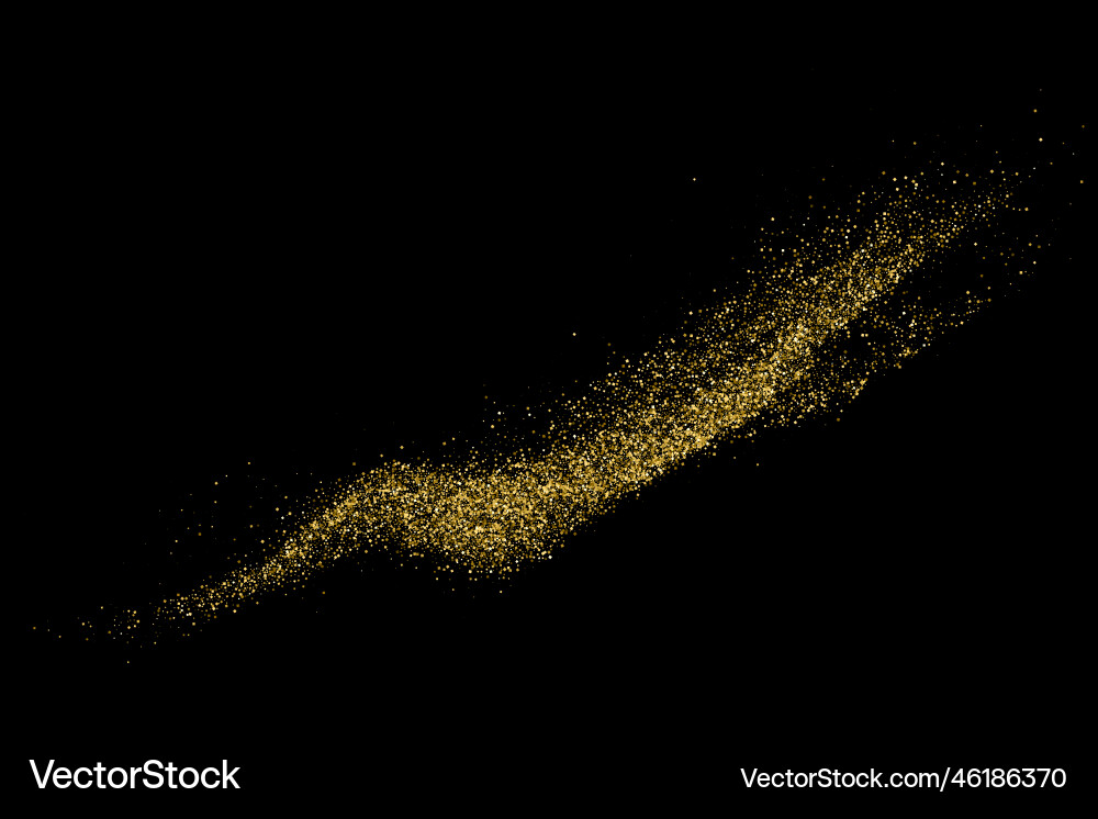 Gold glitter texture vector image