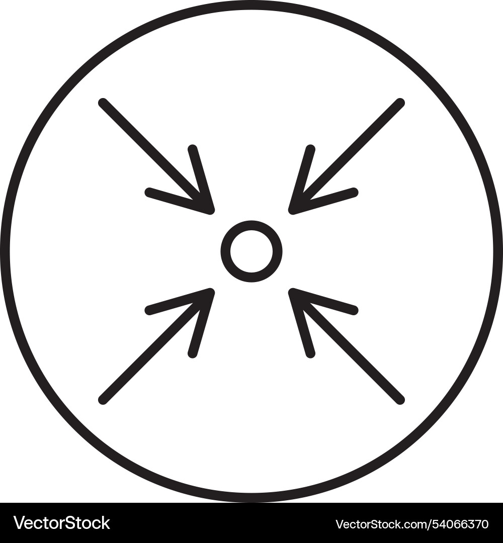 Minimize line icon design Vector Image