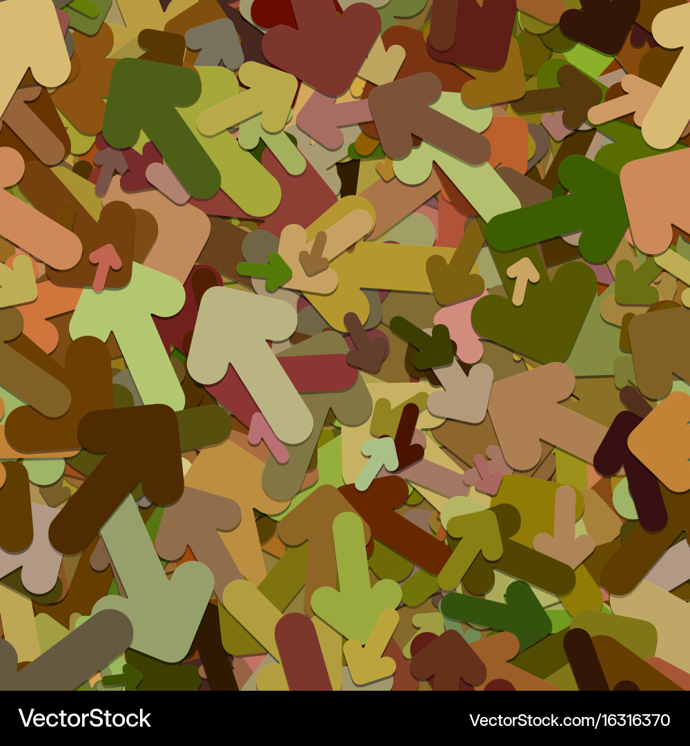Repeating arrow pattern background vector image