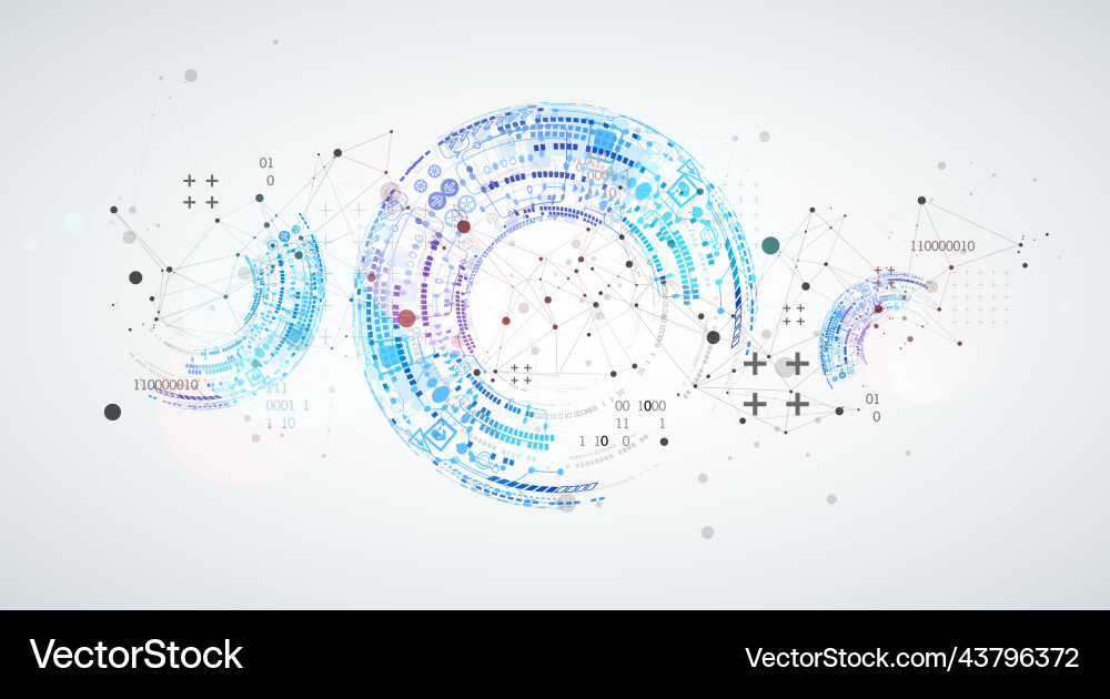 Abstract background with plexus effect scientific Abstract background with plexus effect scientific Vector Image