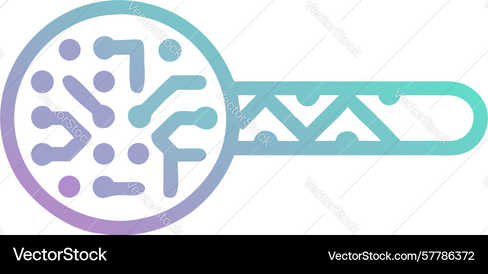 Ai and cognitive search icon design generative vector image