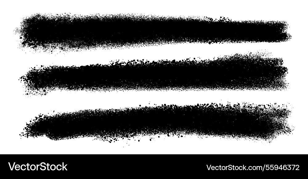 Artistic grungy creative brush stroke set Artistic grungy creative brush stroke set vector image
