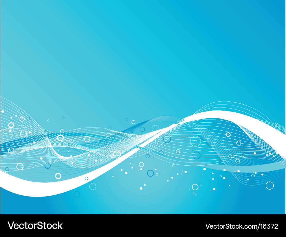 Fluid Blue Waves vector image